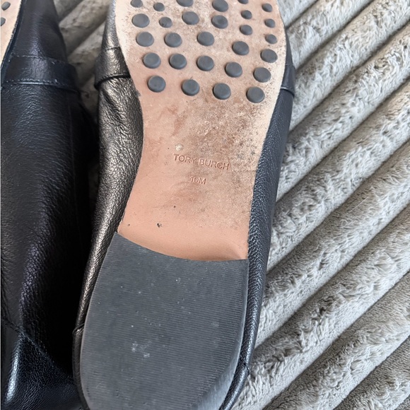 Tory Burch Georgia Loafers Black leather size 10 - Picture 8 of 12